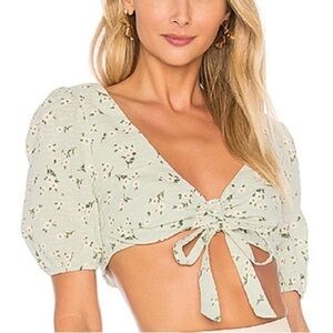 MAJORELLE Perry Top (Mint Green)